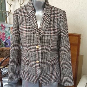 J.Crew Schoolboy Blazer in Wool Houndstooth Size 4